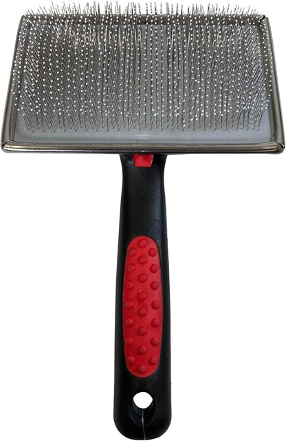 Paw Brothers Soft Flat Slicker Brush with Coated Pin Tips, Large/X-Large for Professional Groomers